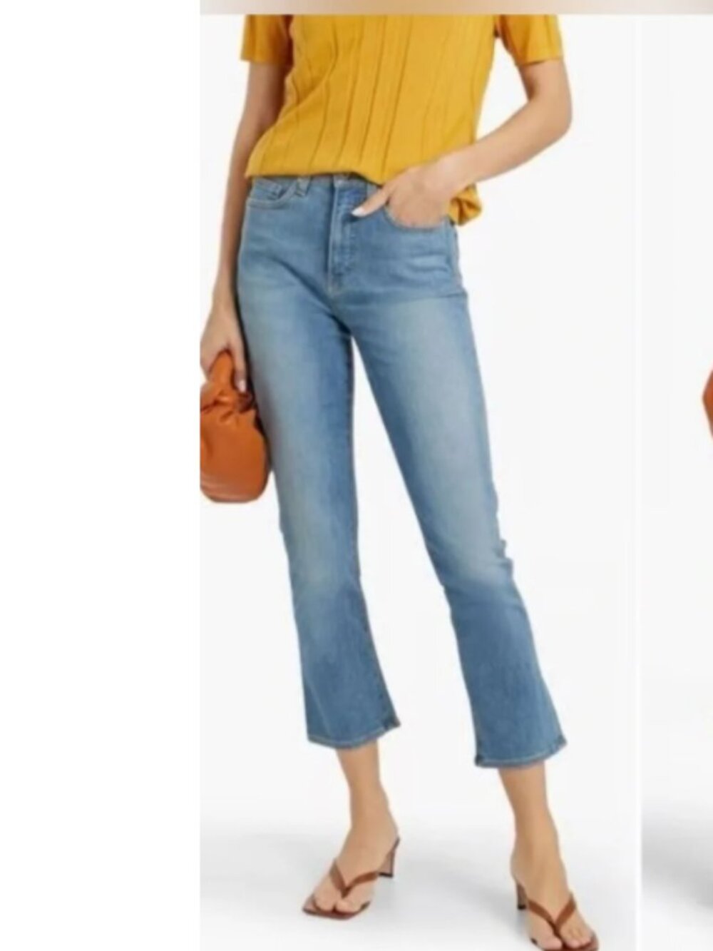 Veronica Beard High Rise Carly Kick Flare Jeans in Clearwater 27